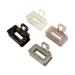 Load image into Gallery viewer, Elegant Claw Clips for Women in Glossy &amp; Matte Finishes with Gold Accents – 4-Piece Set
