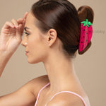 Load image into Gallery viewer, Strawberry &amp; Orange Hair Claw Clips Clutcher Set of 2
