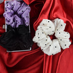 Load image into Gallery viewer, Stylish Tissue Hair Scrunchies Set of 3