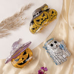 Load image into Gallery viewer, Halloween Pumpkin &amp; Ghost Claw Clips Clutchers Set of 3