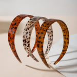 Load image into Gallery viewer, Radhu &amp; Kabby Set of 3 Hairbands for Women | Leopard Print, Durable &amp; Lightweight | Stylish Accessories for Casual, Party &amp; Office Look