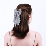 Load image into Gallery viewer, Polka Dot Black Bow Handmade Hair Accessory Set of 1