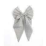 Load image into Gallery viewer, Stylish Black &amp; White Polka Hair Bow Clip For Girls Pack of 1
