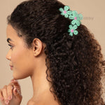 Load image into Gallery viewer, Flower Design Hair Clutchers - Medium Size Set of 3
