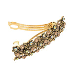 Load image into Gallery viewer, Golden Barrette with Stone Accents for Women One Piece
