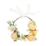 Load image into Gallery viewer, Floral Tiara for Girls – Beautiful Peach Design One Piece
