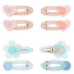 Load image into Gallery viewer, Cute Pastel Hair Clips for Girls Pink &amp; Blue Pack of 4
