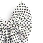 Load image into Gallery viewer, Stylish Black &amp; White Polka Hair Bow Clip For Girls Pack of 1
