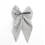 Load image into Gallery viewer, Stylish Black &amp; White Polka Hair Bow Clip For Girls Pack of 1
