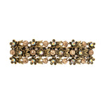 Load image into Gallery viewer, Golden Barrette with Stone Accents for Women One Piece
