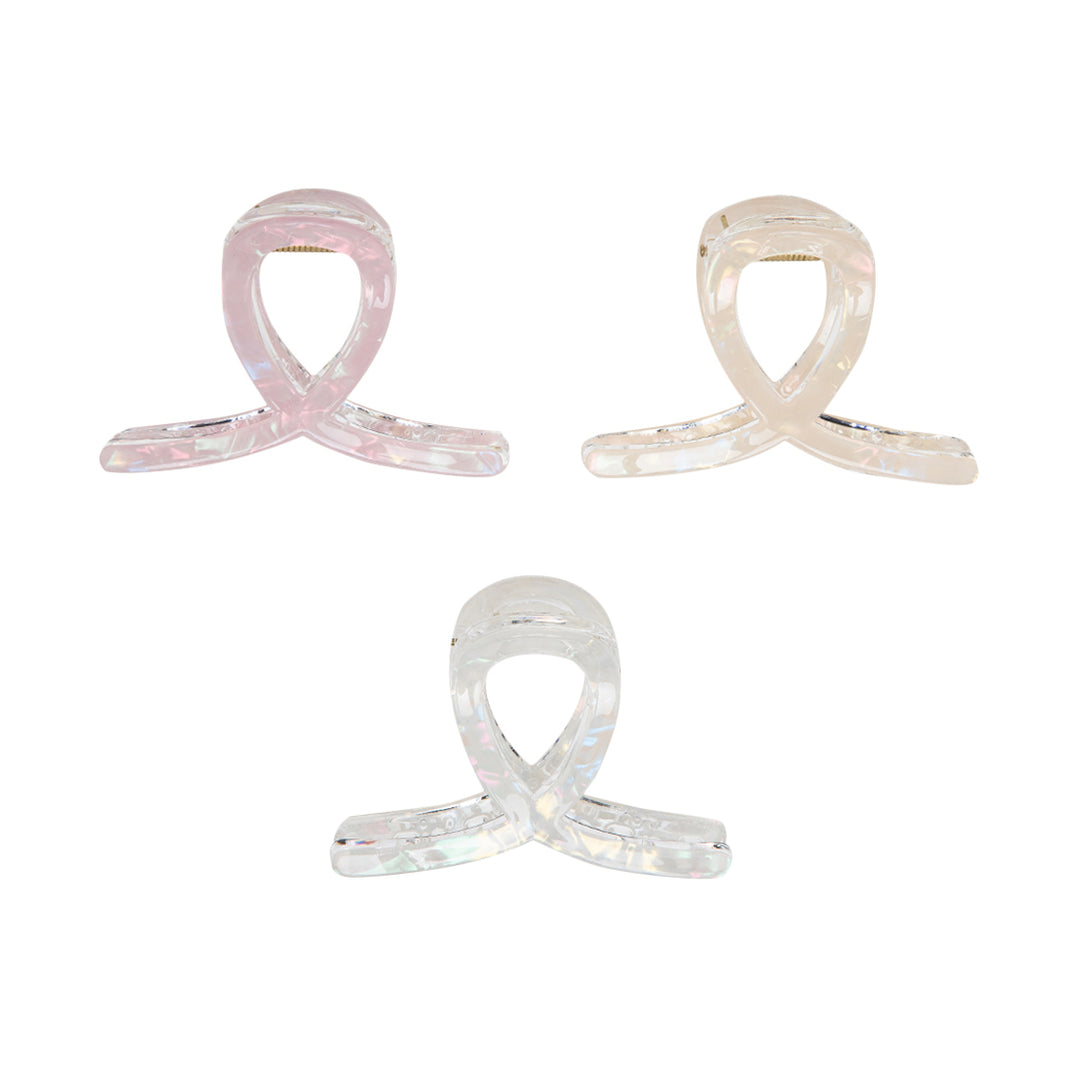 Pastel Hair Clutchers – Elegant & Lightweight Clips for Women Set of 3