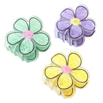 Load image into Gallery viewer, Floral Hair Clutchers | Looks Lovely on Thick, Curly Hair | Set of 3
