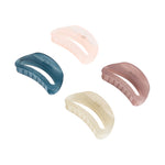 Load image into Gallery viewer, Hair Clutchers For Women – Strong Grip Clips in Blush, Blue, Beige, and Mauve Set of 4
