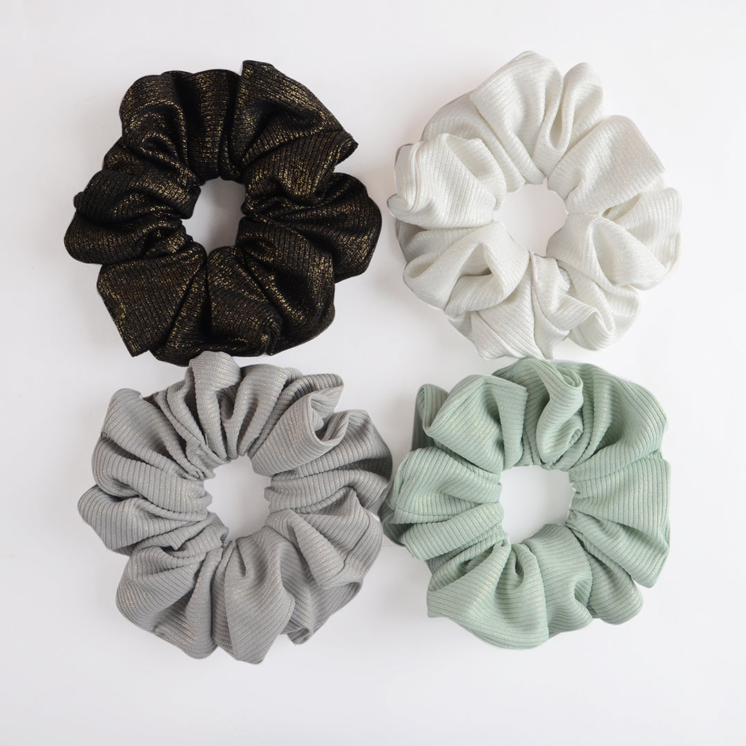 Hair Scrunchies for All Occasions Pack of 4