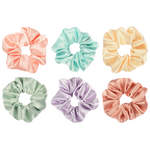 Load image into Gallery viewer, Trendy Satin Hair Scrunchies Colourful Set of 6
