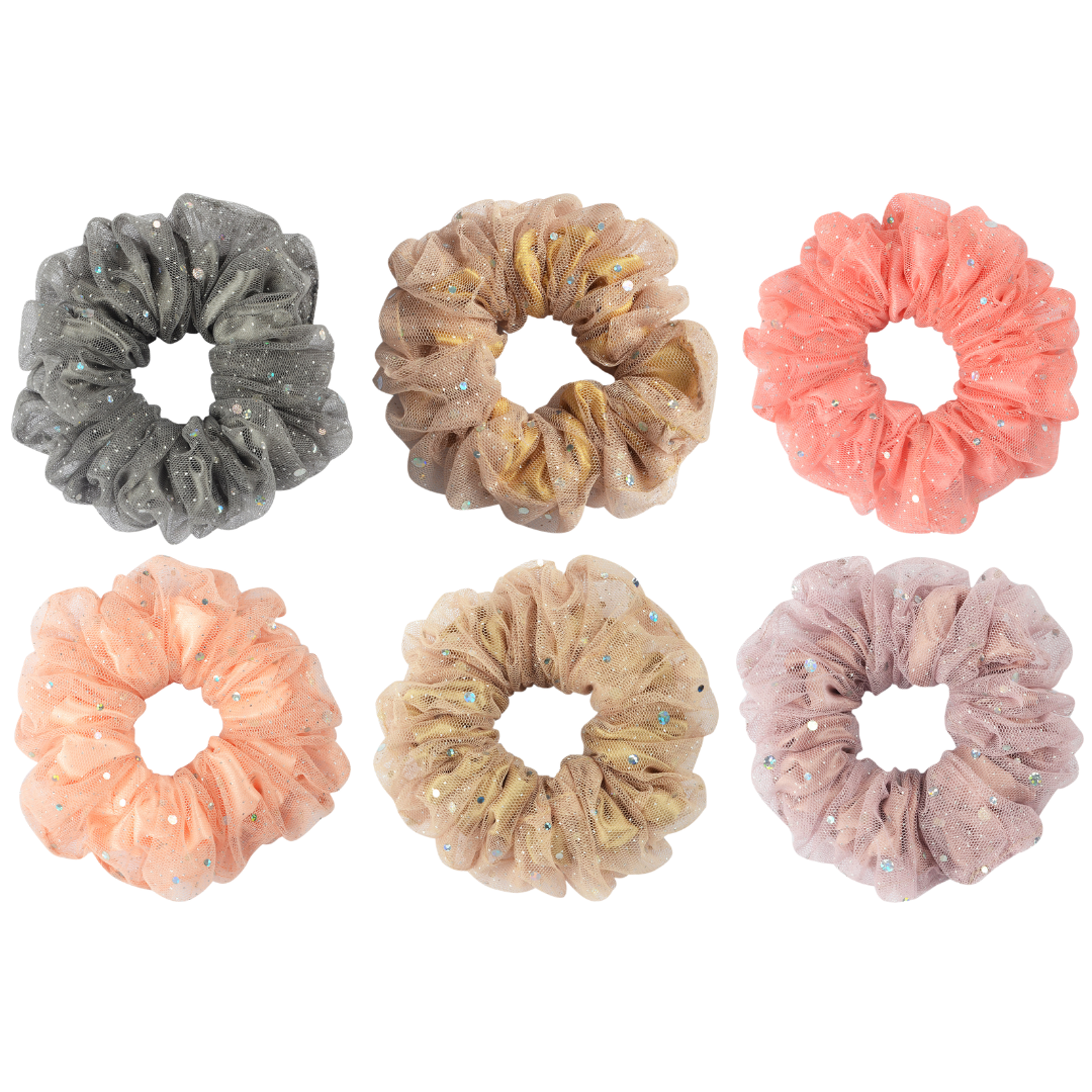 Women Hair Scrunchies for All Occasions Set of 6