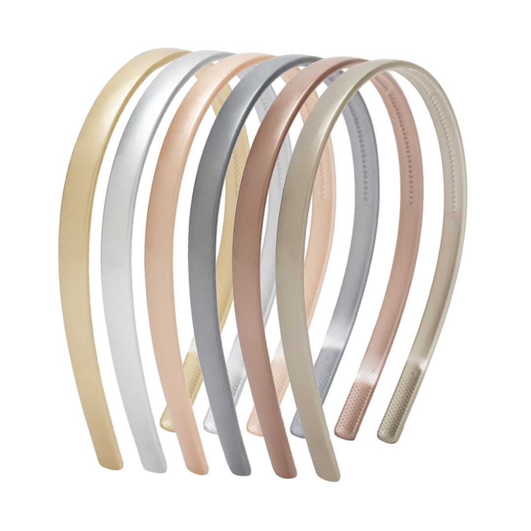 Lightweight Hairbands for Women Set of 6 Neutral Shades