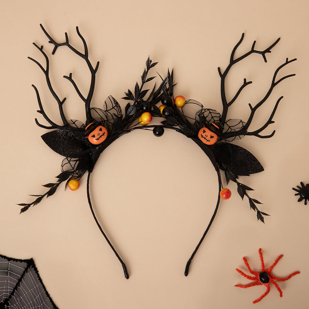 Halloween Black Antler Headband 1 Pcs