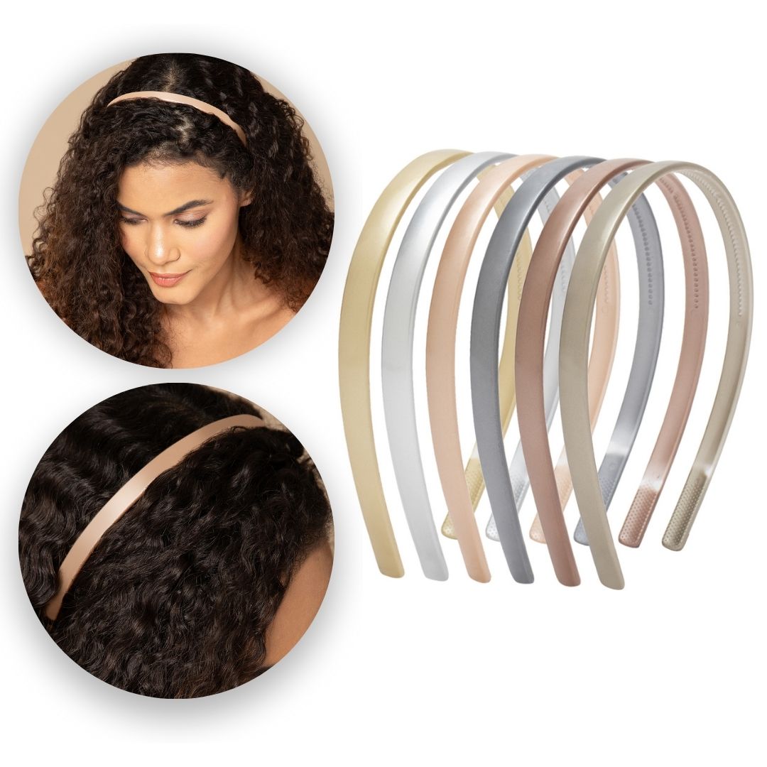 Lightweight Hairbands for Women Set of 6 Neutral Shades