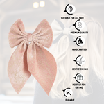 Load image into Gallery viewer, Hair Bow For Women/Girls Pack of 1 Light Pink
