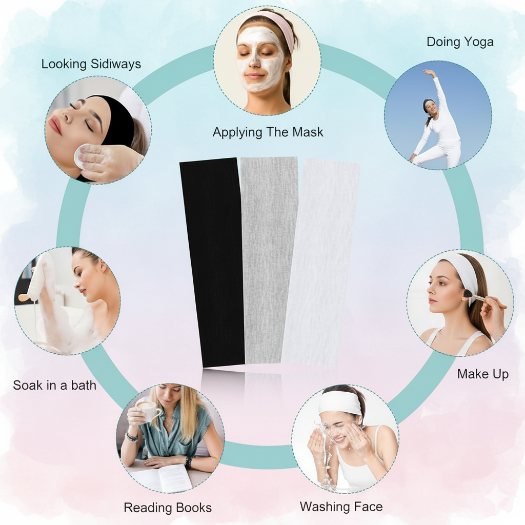 Radhu & Kabby Premium Stretch Headbands | Pack of 3 Breathable & Multi-Purpose Styles