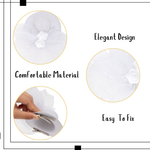 Load image into Gallery viewer, Radhu &amp; Kabby Fascinator Hat for Girls/Women | White Hat with Polka Dot Veil, Mesh Bow | Hair Accessory for Weddings, Outings and Special Events