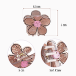 Load image into Gallery viewer, Floral Hair Clutchers for Women | Funky Claw Clips | Ideal for Thick, Curly Hair | Set of 3
