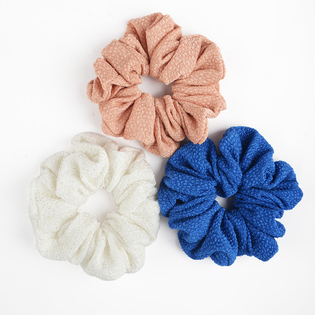 Trendy Hair Scrunchies - Colorful & Stylish Set of 6