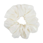 Load image into Gallery viewer, Fancy Hair Scrunchies White &amp; Blue Pack of 2
