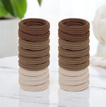 Load image into Gallery viewer, Radhu &amp; Kabby Neutral Hair Ties Set | Brown &amp; Beige Elastic No-Damage Ponytail Holders