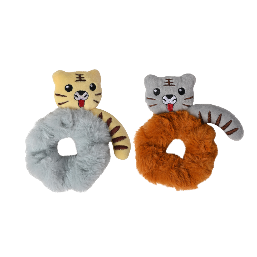 Cat Scrunchies for Kids - Hair Accessories Pack of 2