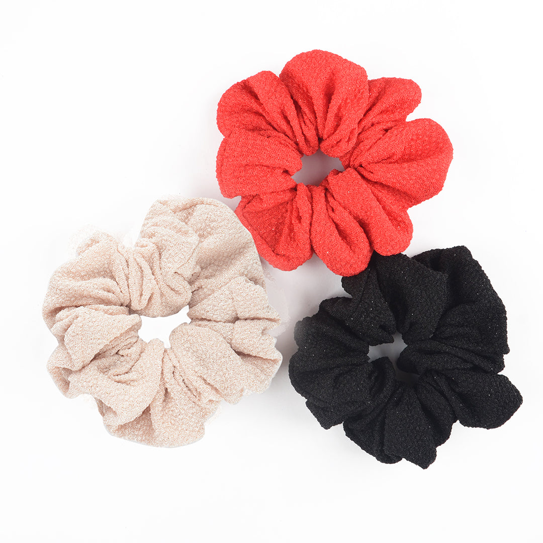 Trendy Hair Scrunchies - Colorful & Stylish Set of 6